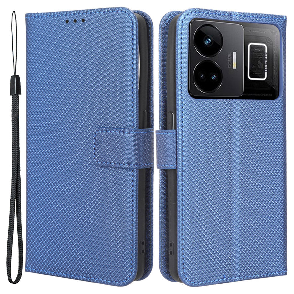 For Realme GT Neo 5 5G Neo 5 240W 5G Realme GT3 5G Wallet Phone Case Diamond Texture Stand Phone Leather Cover For Realme GT Neo 5 5G Neo 5 240W 5G Realme GT3 5G Wallet Phone Case Diamond Texture Stand Phone Leather Cover